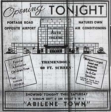 Portage Drive-In Theatre - Ad - Photo From Rg (newer photo)